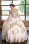 Sleeveless Quinceanera Lace Applique Dress by Calla KY75258X