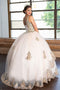 Sleeveless Quinceanera Lace Applique Dress by Calla KY75258X