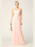 Long Sleeveless Bridesmaids Mesh Dress