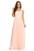 Long Sleeveless Bridesmaids Pleated Dress