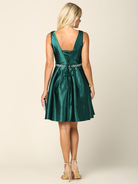 Sleeveless Short Homecoming Damas Dress