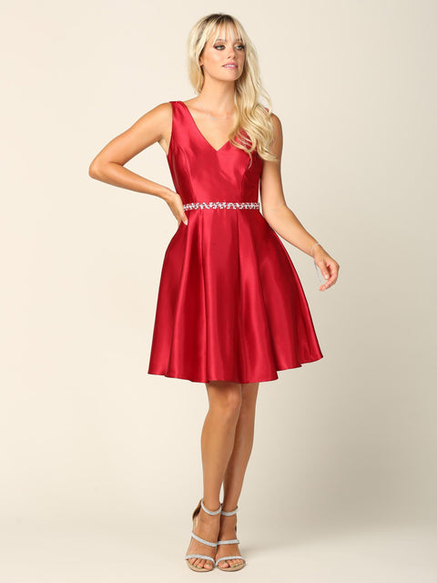 Sleeveless Short Homecoming Damas Dress