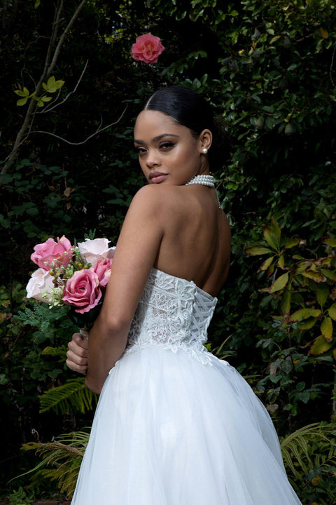 Strapless Corset Wedding Dress by Elizabeth K GL1900