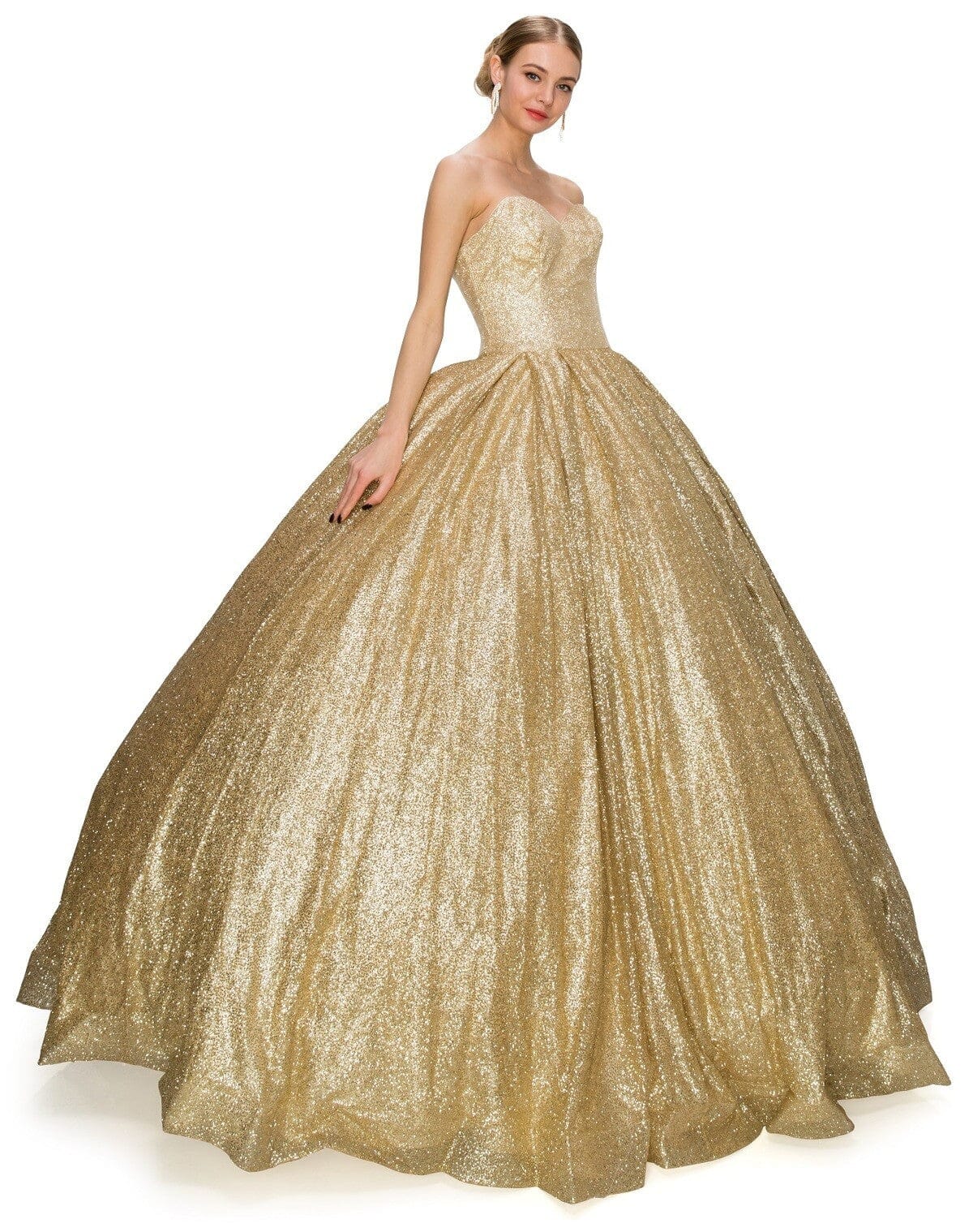 cinderella gold dress Glittery Strapless Ball Gown by Couture 8010J– sheerdreamz color::True Black or as a wedding Black Square Neck Pocket CAMO Colors:TruTim SNOWFALL