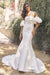 Strapless Mermaid Puff Sleeve Bridal Dress by Nox Anabel JE966