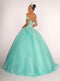 Sweetheart Strapless Glitter Ball Gown by Elizabeth K GL2604
