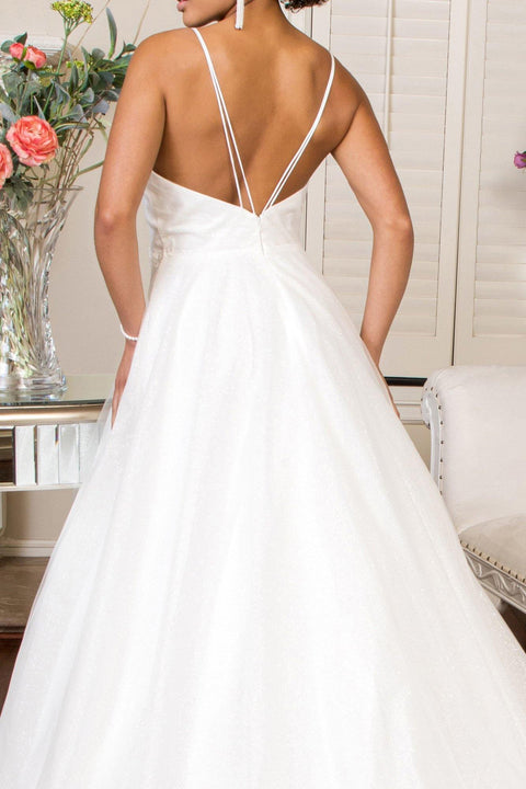 Elizabeth K Gl1905: Glitter-Adorned Bridal Gown with Sweetheart Neckline – alternate view 4