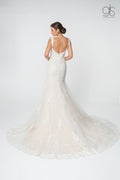 Elizabeth K GL2819: Lace Mermaid Wedding Gown with Sweetheart Neckline
