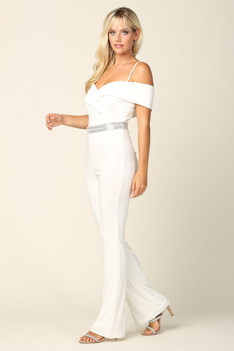 Off Shoulder Bridal Jumpsuit
