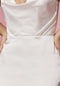 Cowl Neck White Midi Dress by Nox Anabel R1027W