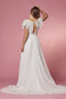 Short Sleeve White Gown by Nox Anabel R471